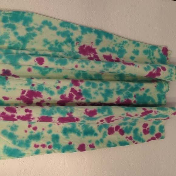 LOGO by Lori Goldstein Beach to Street Tie Dye maxi dress side pockets - Picture 4 of 11